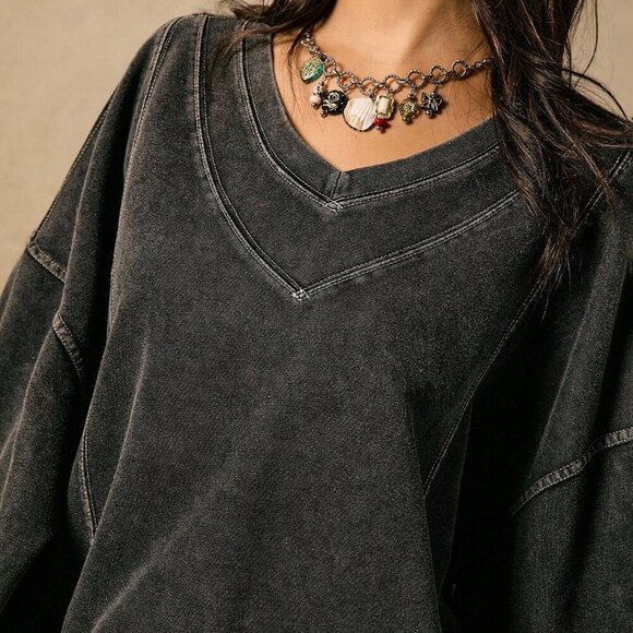 Casual Women's loose Trousers & Sweatshirt Two-Piece set - Picture 6 of 8